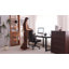 Fauteuil de bureau ergonomique en similicuir à haut dossier avec inclinaison à 120 ° et accoudoirs rabattables -573606481