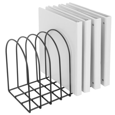 8-Slot Metal Wire Desktop File Organizer