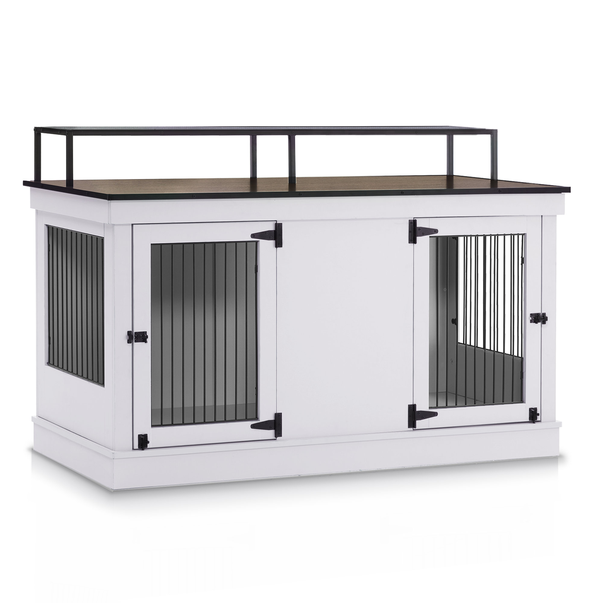 Tucker Murphy Pet™ Furniture Style Dog Crate End Table, Wooden Dog Kennel  With Double Doors, Dog House For Small Medium Dog Indoor Use, 0666 &  Reviews