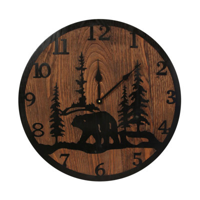 Harless Solid Wood Wall Clock