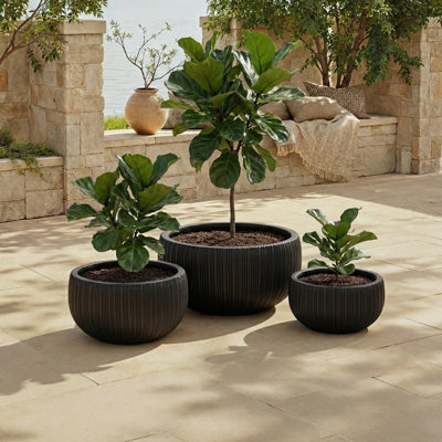 Ensemble de 3 pots à fleurs Anita