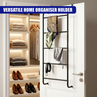 44 cm Iron Over-the-Door Towel Rack