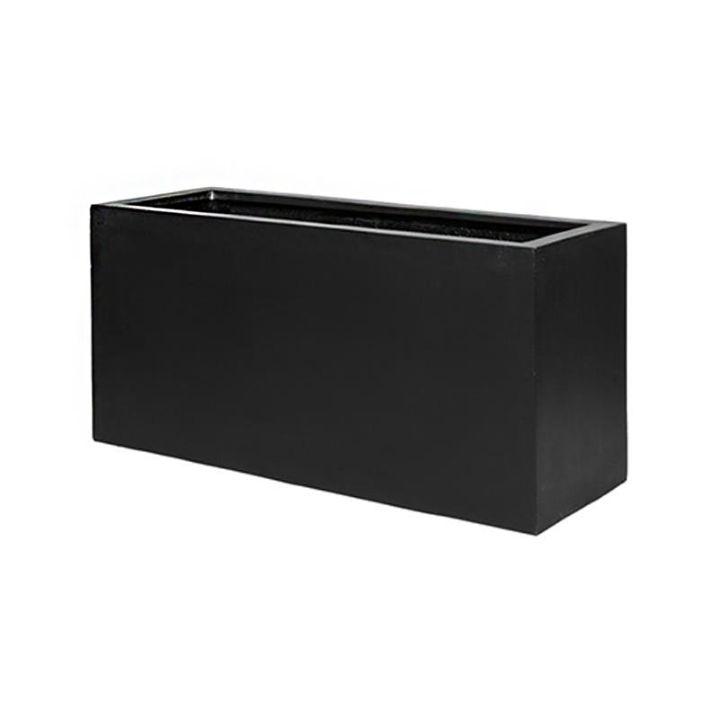 Boîte à fleurs en composite Gainford, Noir, H 19,5 po x l 39 po x P 16 po