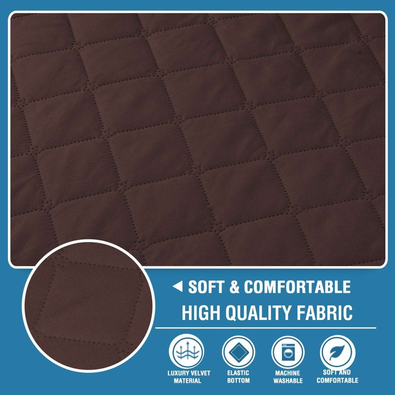 Housse de canapé imperméable et lavable avec sangles élastiques, housse de protection pour canapé pour animaux et enfants (chaise)