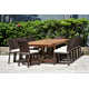 Alyisa Rectangular 12 - Person Outdoor Dining Set with Cushions