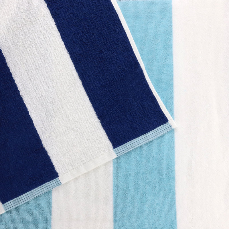 Lightweight Beach Towel, Navy/Blue