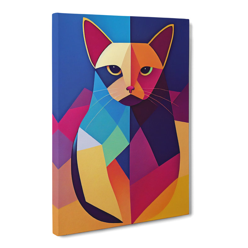 Abstract Cat Vol.1 - Wrapped Canvas, 60cm H x 40cm W x 3cm D