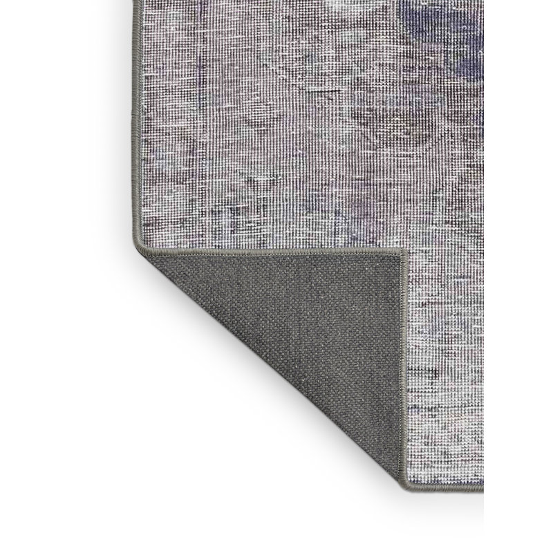 Tapis gris/beige traditionnel Osbourn, Rectangle 4 pi x 6 pi