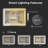Frameless Bathroom Vanity Mirror with Front and Back LED Lighted, Defogging Dimmable Wall Mirror-424920222