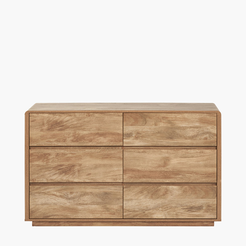 Eversley 140cm W 6 - Drawer Chest of Drawers