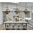 Vitore Chandeliers Industrial Globe Chandelier 3 Light  for Kitchen Island