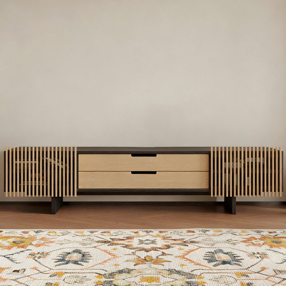Latitude Run® Modern Burlywood Manufactured Wood TV Stands - Wayfair Canada