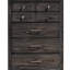 Commode en bois foncé 1Pc