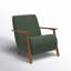 Upholstered Linen Blend Armchair-42501429