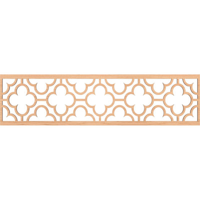47"W x 12"H x 1/4"T Chicago Fretwork Moulding, Hickory