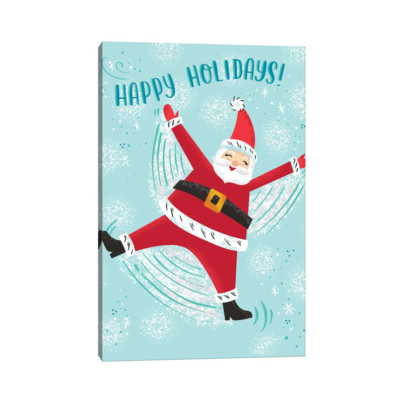 Santa Claus Lane by Amanda Mcgee - Wrapped Canvas Painting, 45.72cm H x 30.48cm W x 1.91cm D