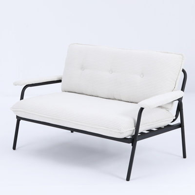 Beige 53 - Inch With Striped Design, Blend Fabric, Button For Balconies And Classic , Adapted To Small Spaces