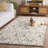 Blossom Hand Tufted Wool; Cotton Damask; Floral Indoor Rug-1915166893