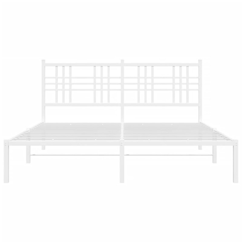 Esosa Metal Open-Frame Bed, Queen, White