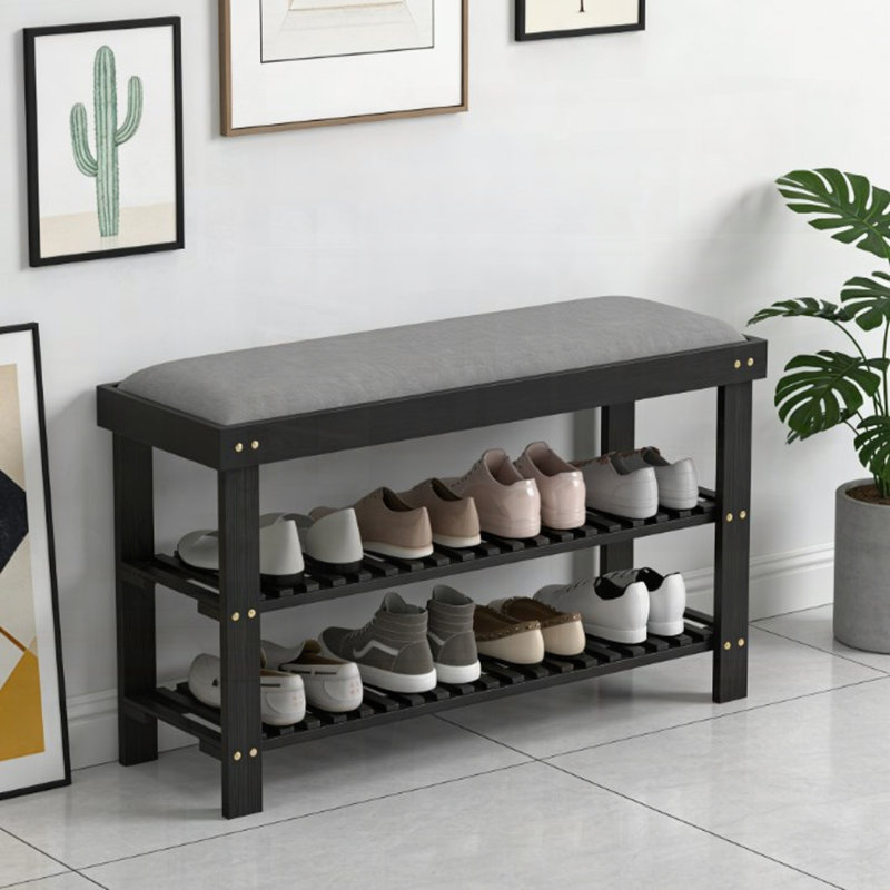 Banc de rangement pour hall d'entrée, H 19,3 po x l 35,4 po x P 11,4 po