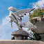 Statue de fée enchanted flight of the jardin