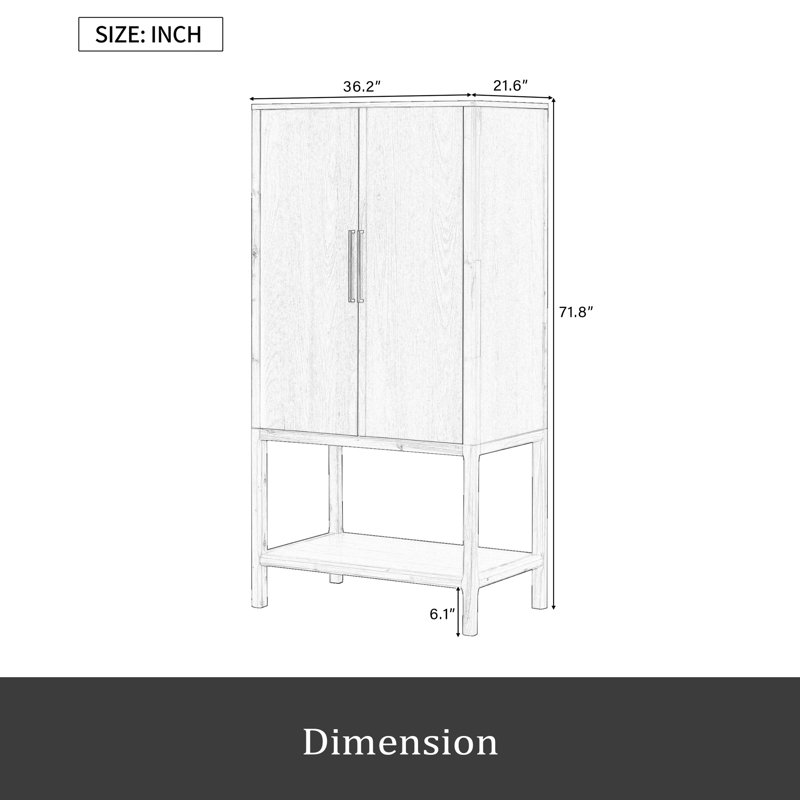 Armoire sophistiquée en placage de chêne avec plusieurs fonctions de rangement, idéale pour le bureau, l'entrée, le couloir, le salon