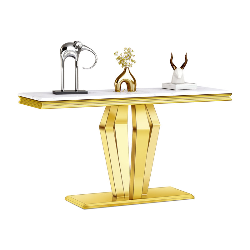 Gold Console Table