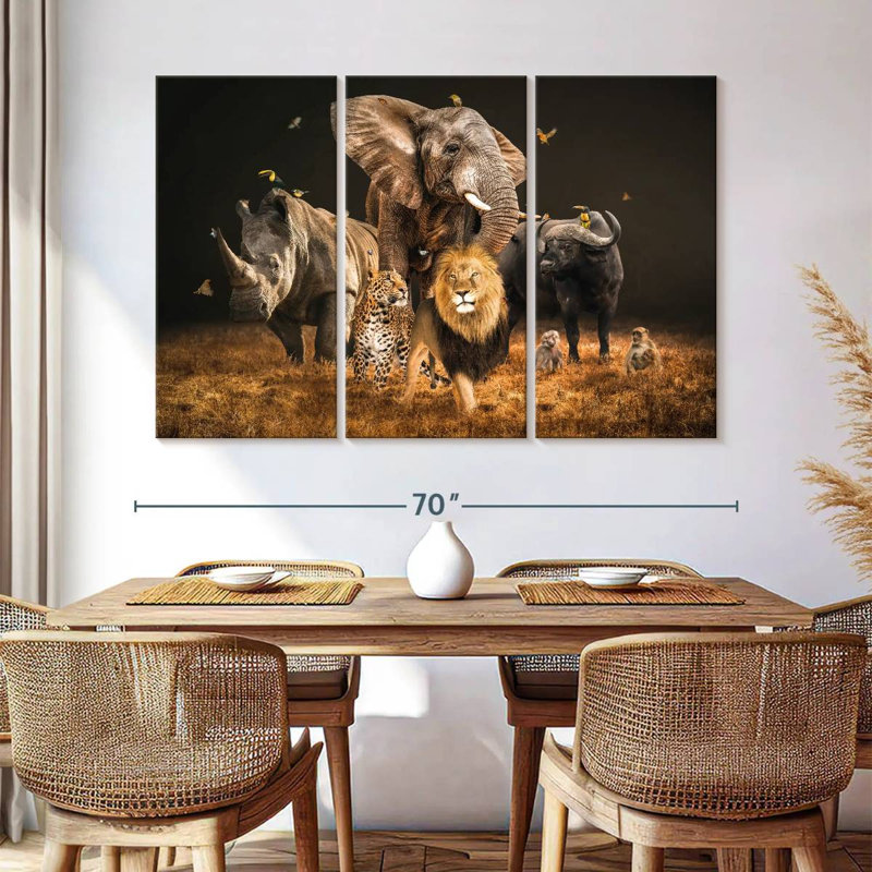 Brampt Big 5, 42" H x 65" W