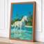 Horse in Turquoise Waters Tropical - Wrapped Canvas-1790422426-1790422427