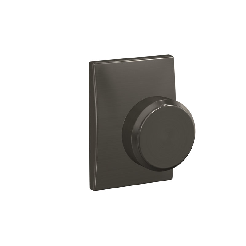 Custom Bowery Knob with Century Rose Non Turning Dummy Lock