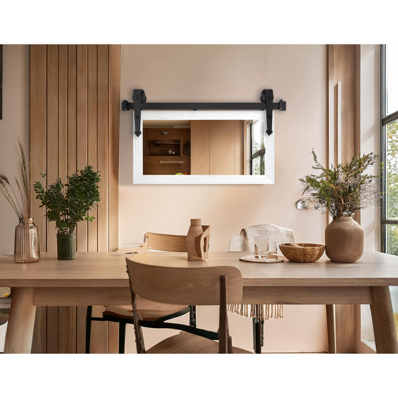 Miroir Gracie Oaks, Blanc, 18 po x 33 po