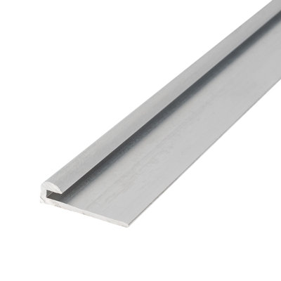 Outwater Aluminum J Channel Fits Material 1/16 Inch Thick Mill Finish Aluminum Cap Moulding 72 Inch Length (Pack Of 10)