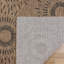 Tapis intérieur / extérieur en polypropylène tissé à plat brun / ivoire Savara Holdenville-114323851