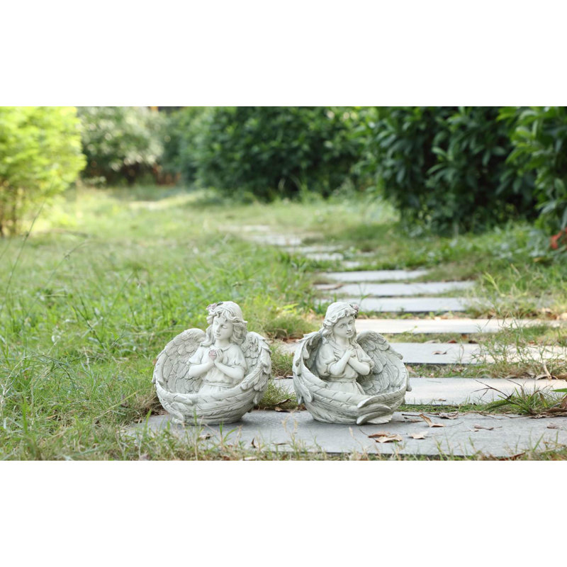 Anges priant statue (lot de 2)