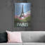 Art mural en métal luxueux «Take Me To Paris 2» par Omar Escalante-102872166