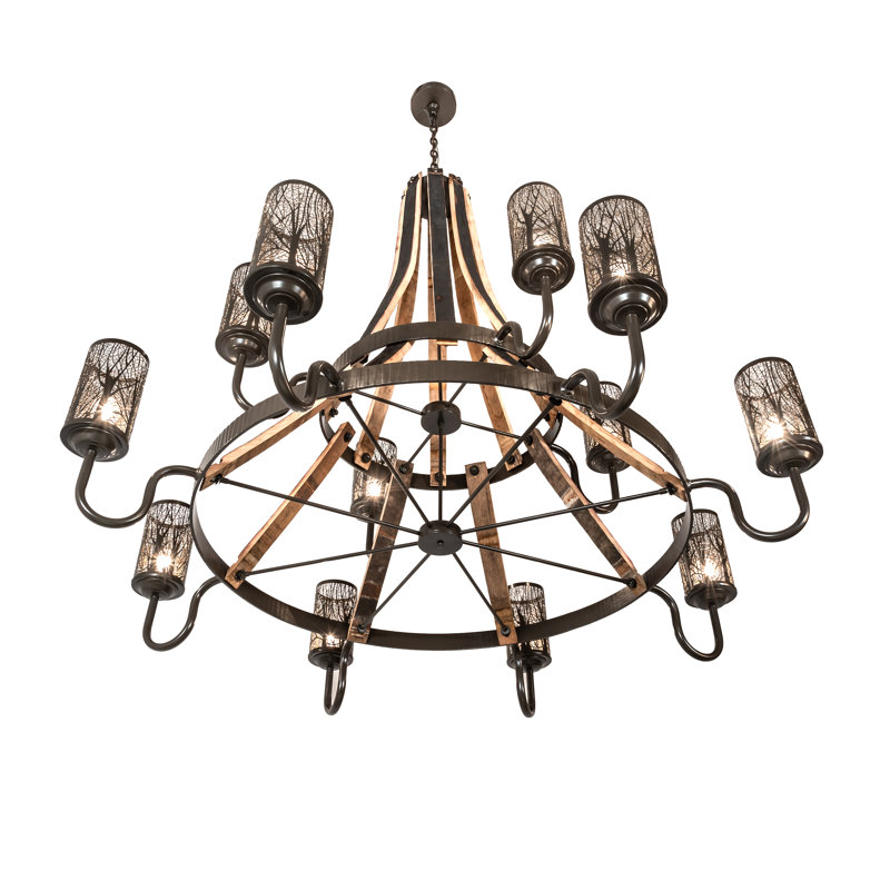 Rustic Lodge 12 - Light Chandelier
