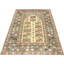 Tapis beige / gris en laine noué à la main de conception unique des années 1960 de taille 4 pi x 6 pi 4 pi x 6 pi