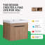 Ensemble de meuble-lavabo simple mural 24 po 24 po