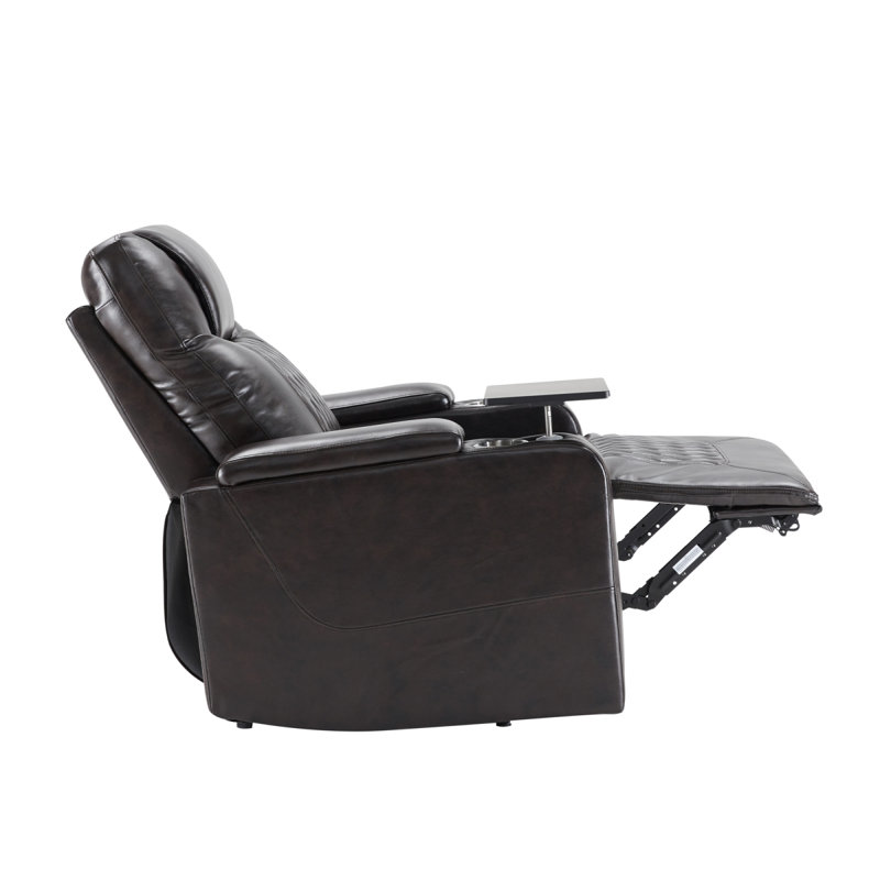 Power Recliner With USB Charging Port, Black