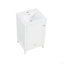 Meuble-lavabo de 20 po avec lavabo, armoire de salle de bain avec porte à fermeture douce, support de rangement et tiroir
