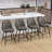 360° Swivel Bar Stools Set of 4 with Backrest & Footrest, Industrial PU Leather Kitchen Island Stools, 330lbs Capacity, Easy Assembly-93524389-93524387