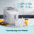 Simzlife 26Lbs. Daily Bullet Ice Countertop Ice Maker Ice Machine With Handle,Self-Cleaning Ice Makers, 26Lbs/24H, 9 Ice Cubes Ready In 6 Mins For Home/Kitchen/Bar/RV/Party/Camping-106240012