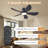 32/36/46/52" Flush Mount Low Profile Ceiling Fan With Light And Remote/app Control-1851593784-1851593786