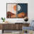 Sun And Moon Day And Night Orange Desert Landscape Pictures Framed Canvas 2 Pieces Print Wall Art-100136458-100136457