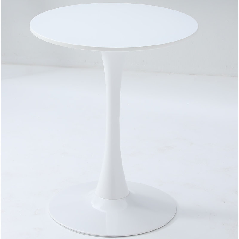 Table basse 24 po Mid-Century, Blanc