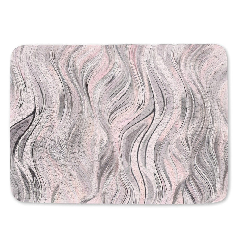 Akhill Microfiber / Microsuede Non-Slip Bath Mat, 21" W x 34" L