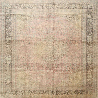 Tapis oriental gris et beige