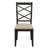 Spadina Wood Finish Double Cross Back Sand Fabric Dining Chair-106907615