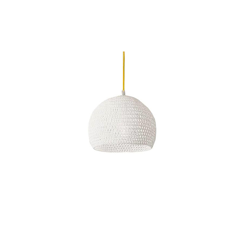 Trama 1 - Light Dome Pendant, White/Yellow