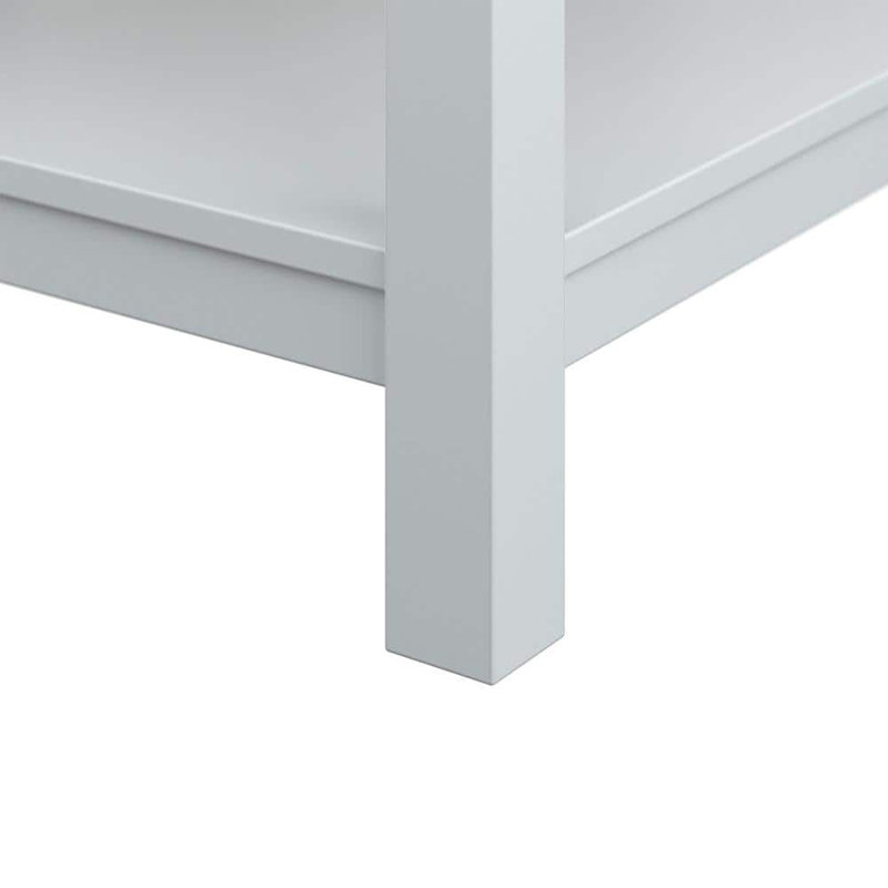 Maximas 61" Double Bathroom Vanity With Marble Top, White